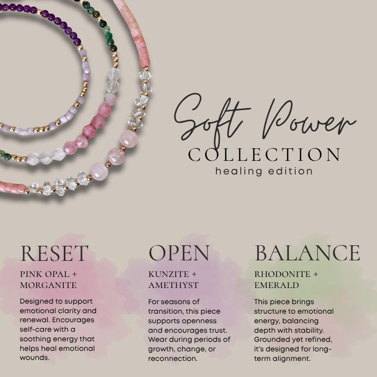 Soft Power Collection | 14k Gold Filled Gemstone Beaded Bracelets