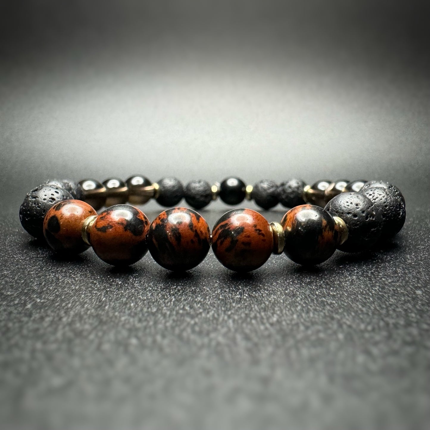 Grounding, Strength, Resilience Beaded Bracelet