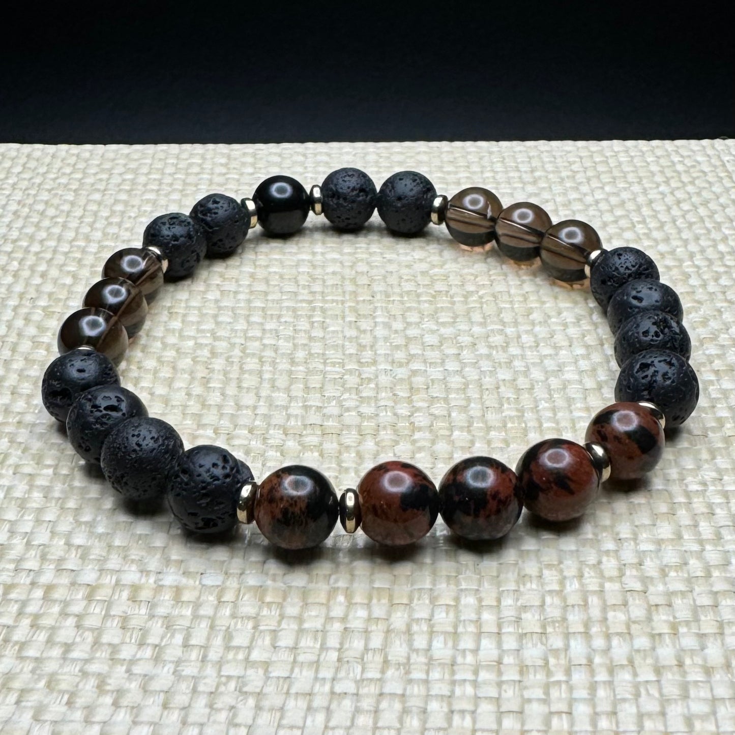 Grounding, Strength, Resilience Beaded Bracelet