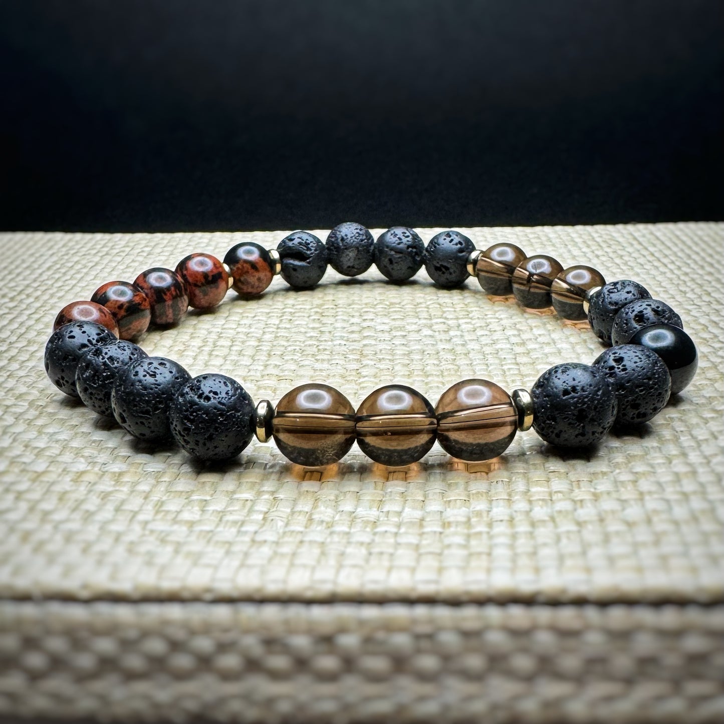 Grounding, Strength, Resilience Beaded Bracelet