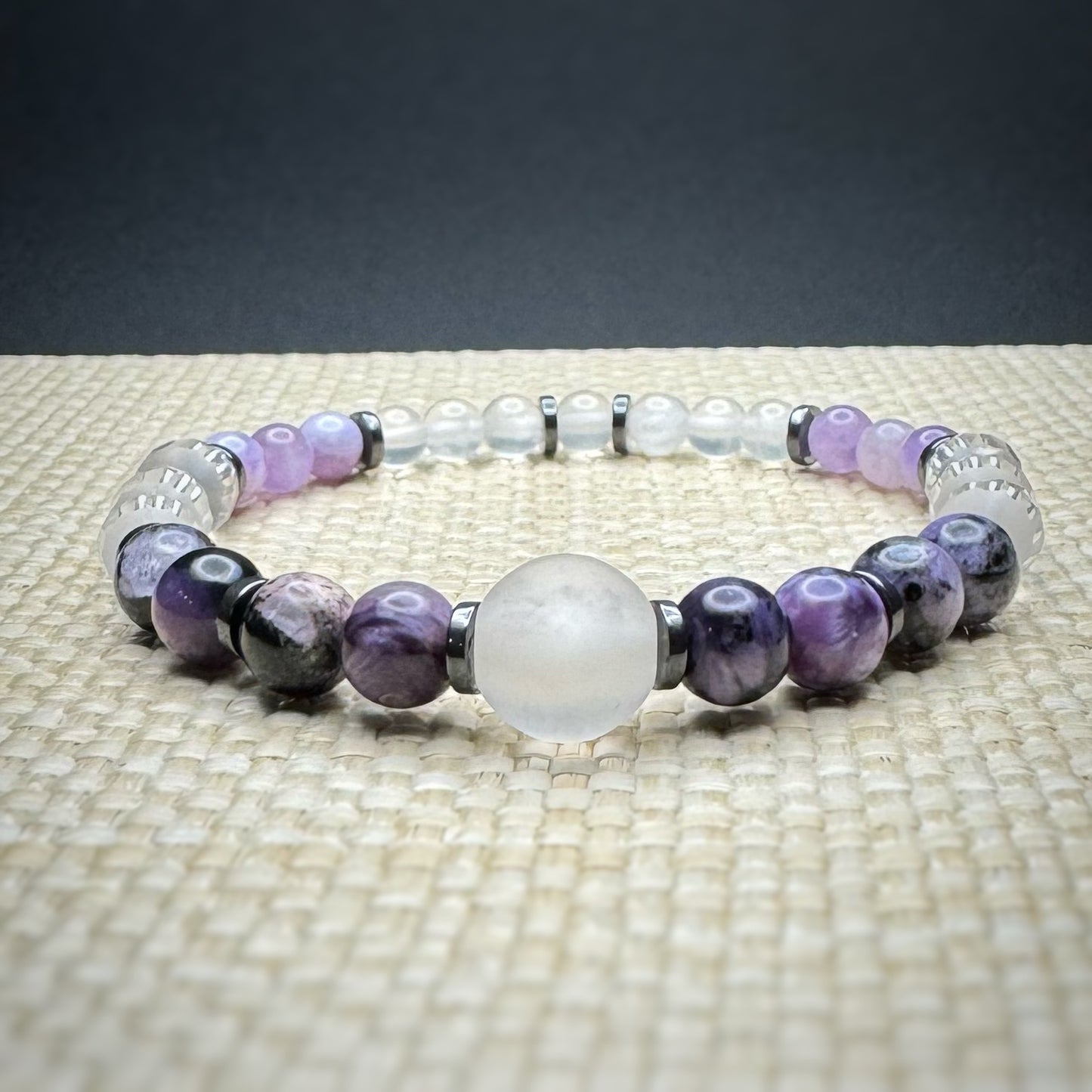 Tranquility, Clarity, Psychic Protection Beaded Bracelet