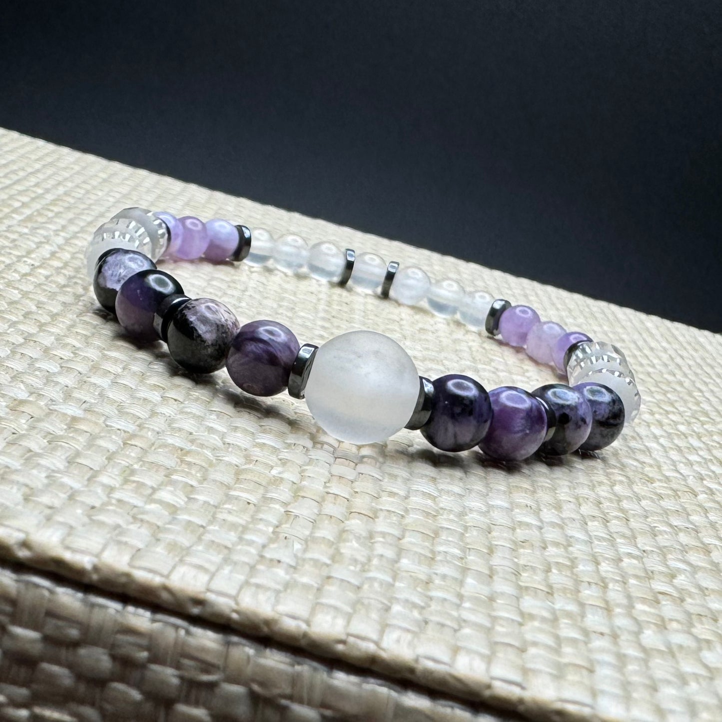 Tranquility, Clarity, Psychic Protection Beaded Bracelet